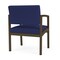 Lesro Lenox Steel Wide Guest Chair Metal Frame, Bronze, OH Cobalt Upholstery LS1201 - alternate 3